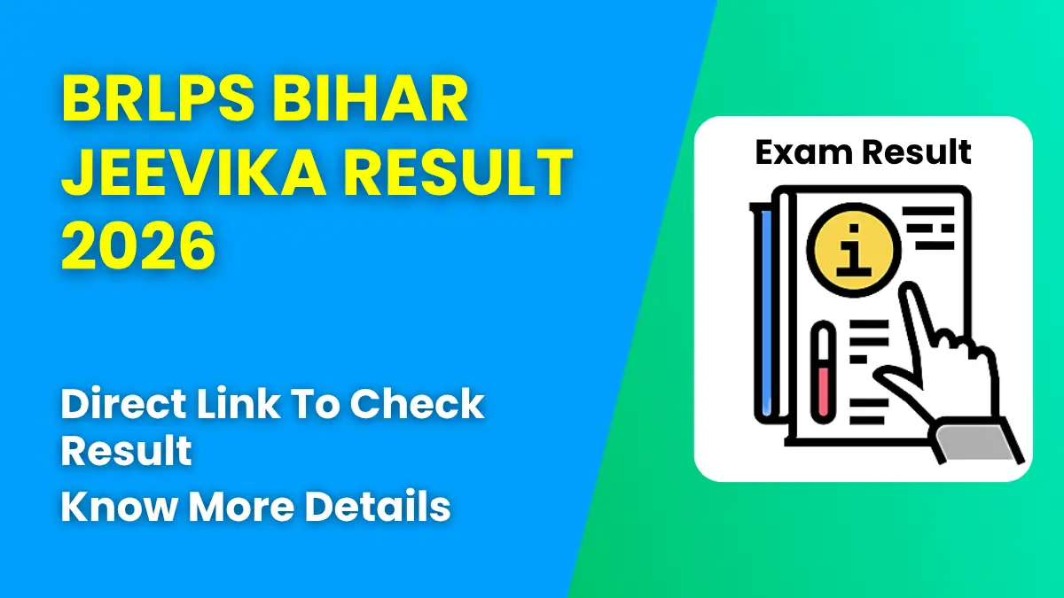 BRLPS Bihar Jeevika Result 2026
