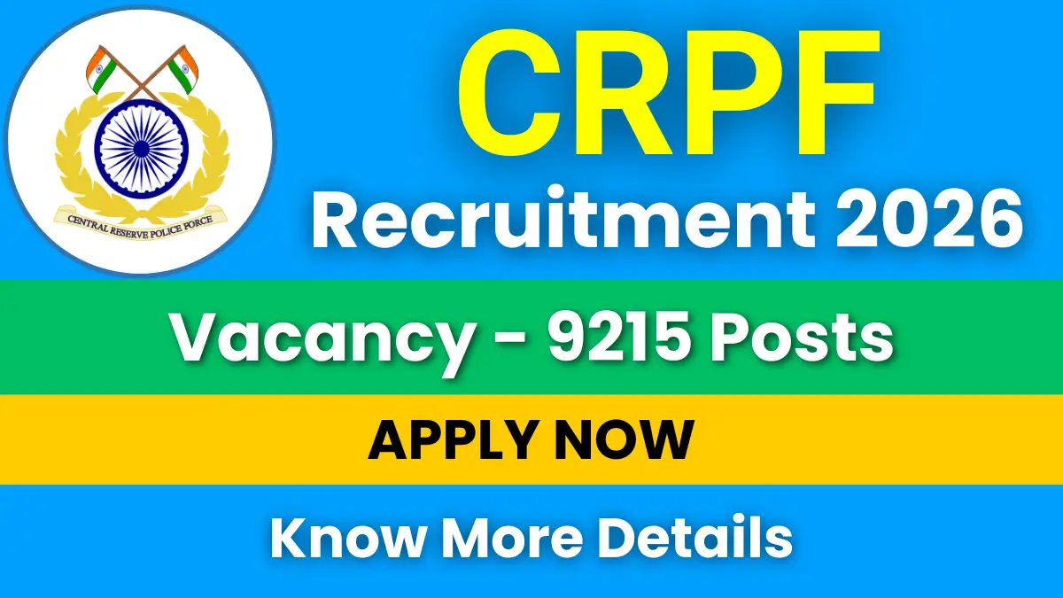 CRPF Constable Recruitment 2026
