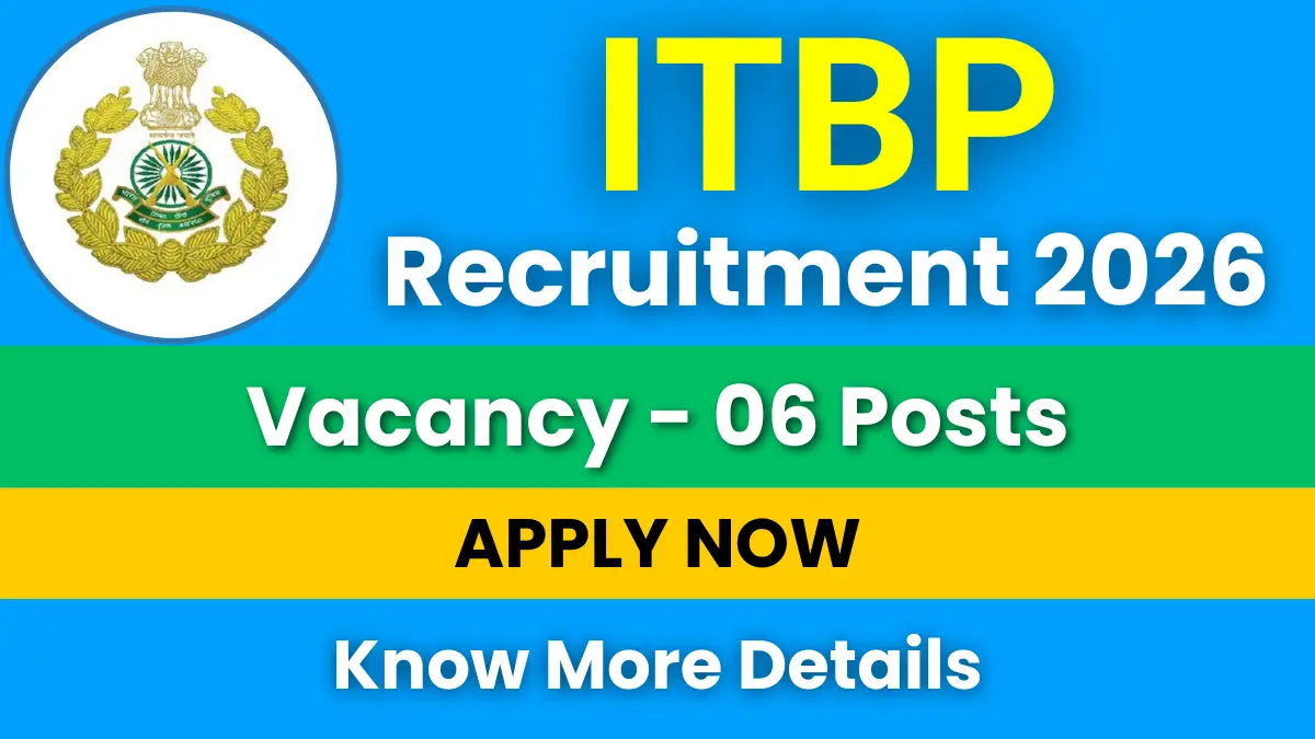 ITBP Assistant Commandant Recruitment 2026