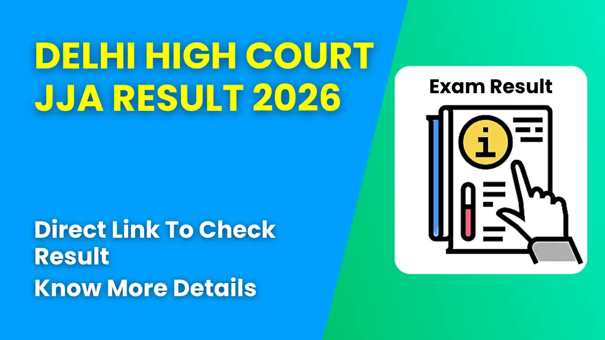 Delhi High Court JJA Result 2026