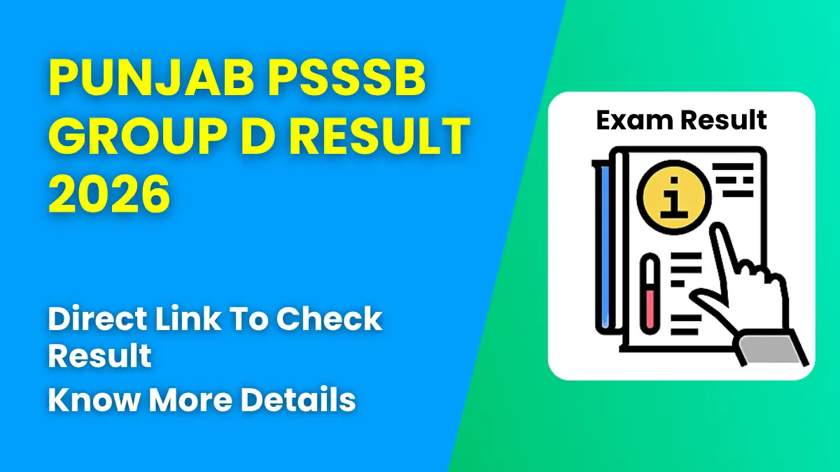 Punjab PSSSB Group D Result 2026