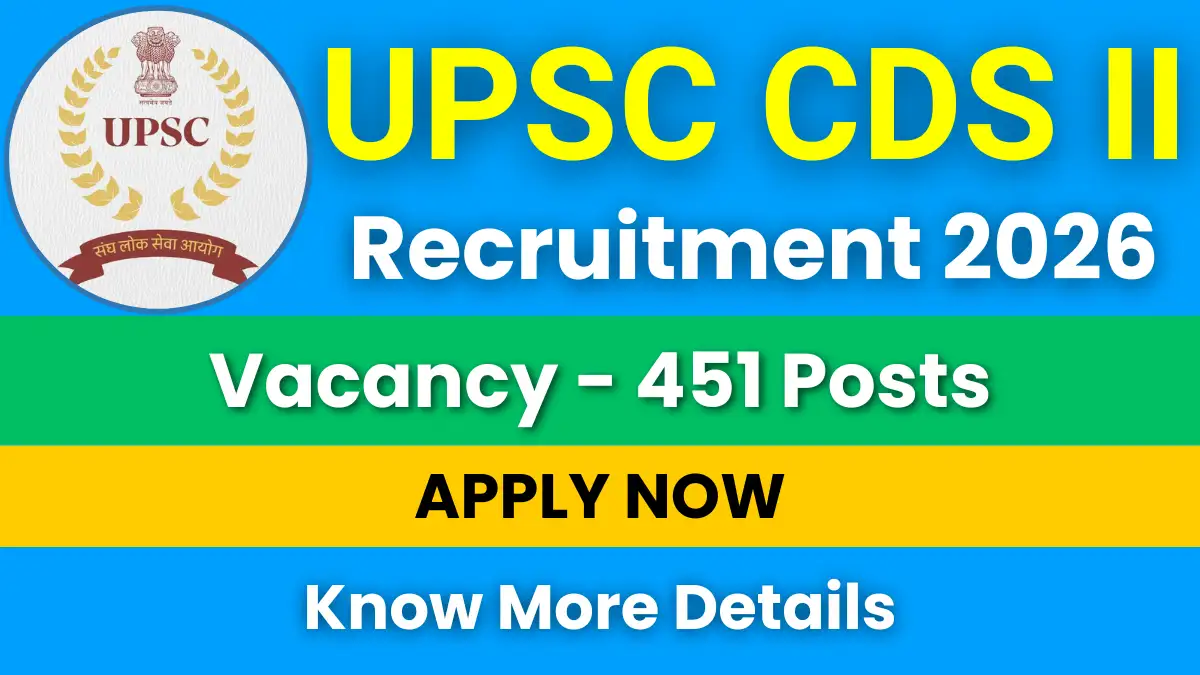 UPSC CDS II Recruitment 2026