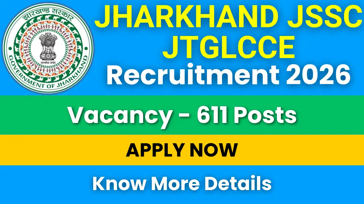 Jharkhand JSSC JTGLCCE Recruitment 2026