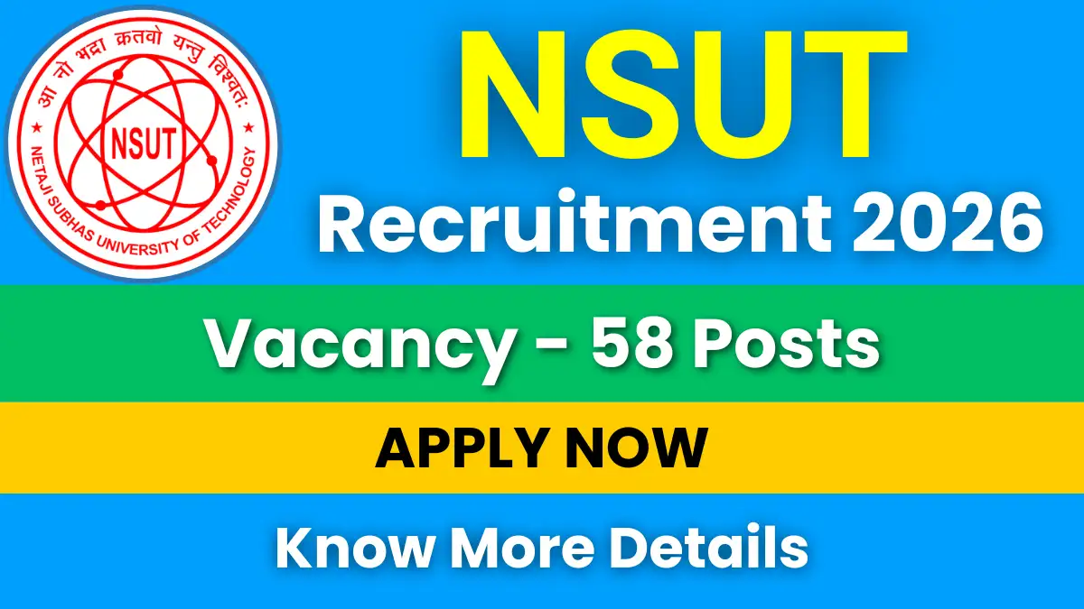 NSUT Faculty Recruitment 2026