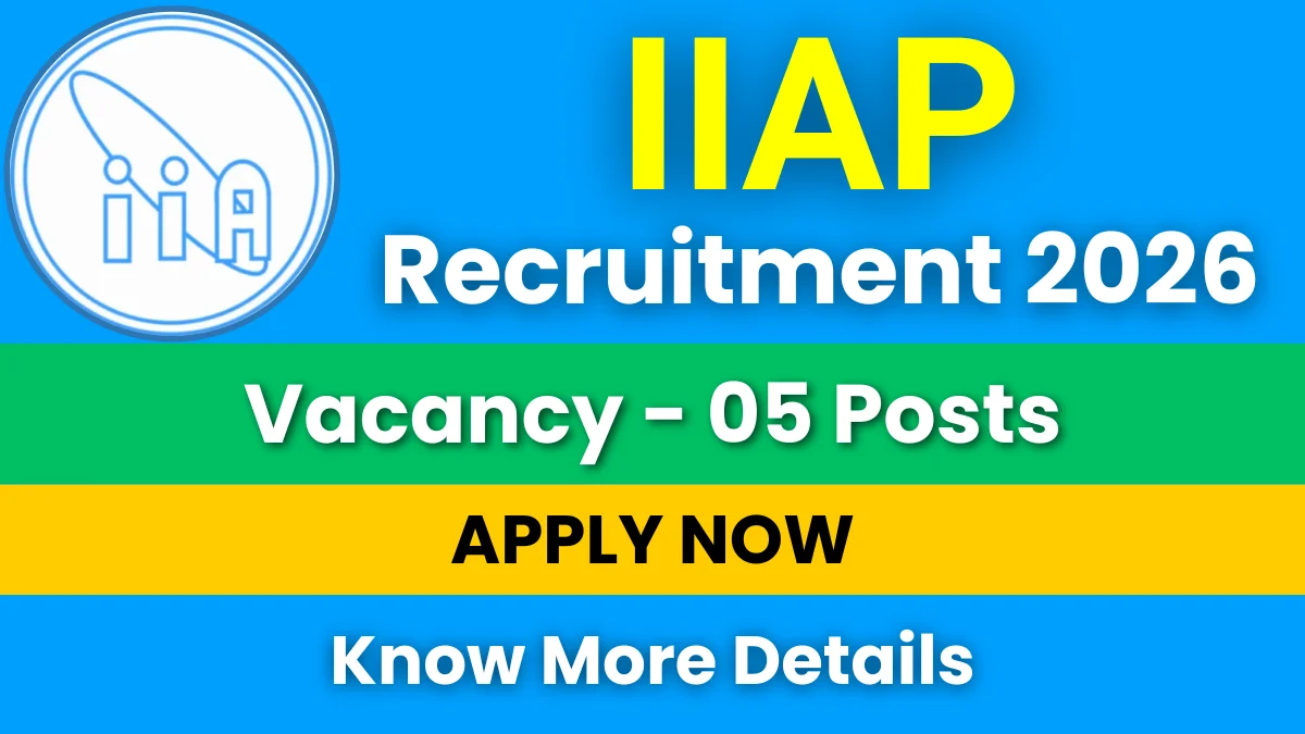 IIAP Recruitment 2026