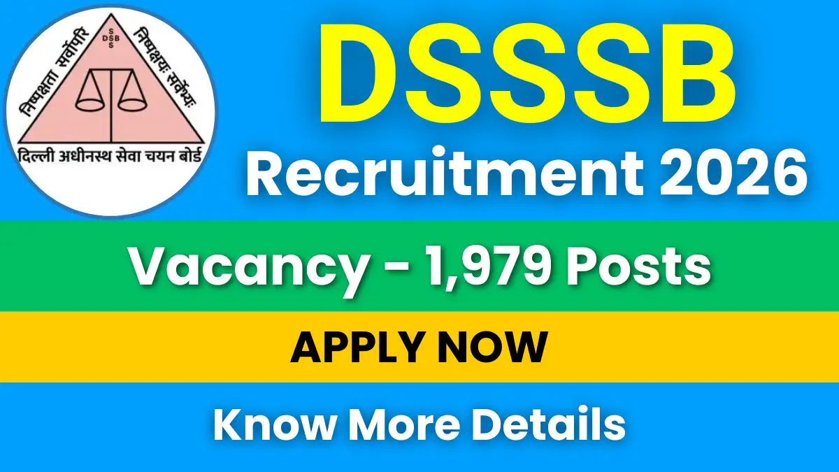 DSSSB Recruitment 2026