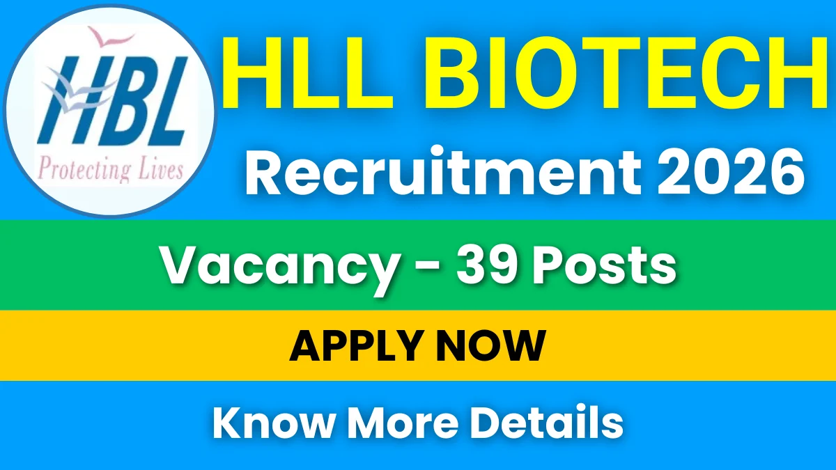 HLL Biotech Recruitment 2026