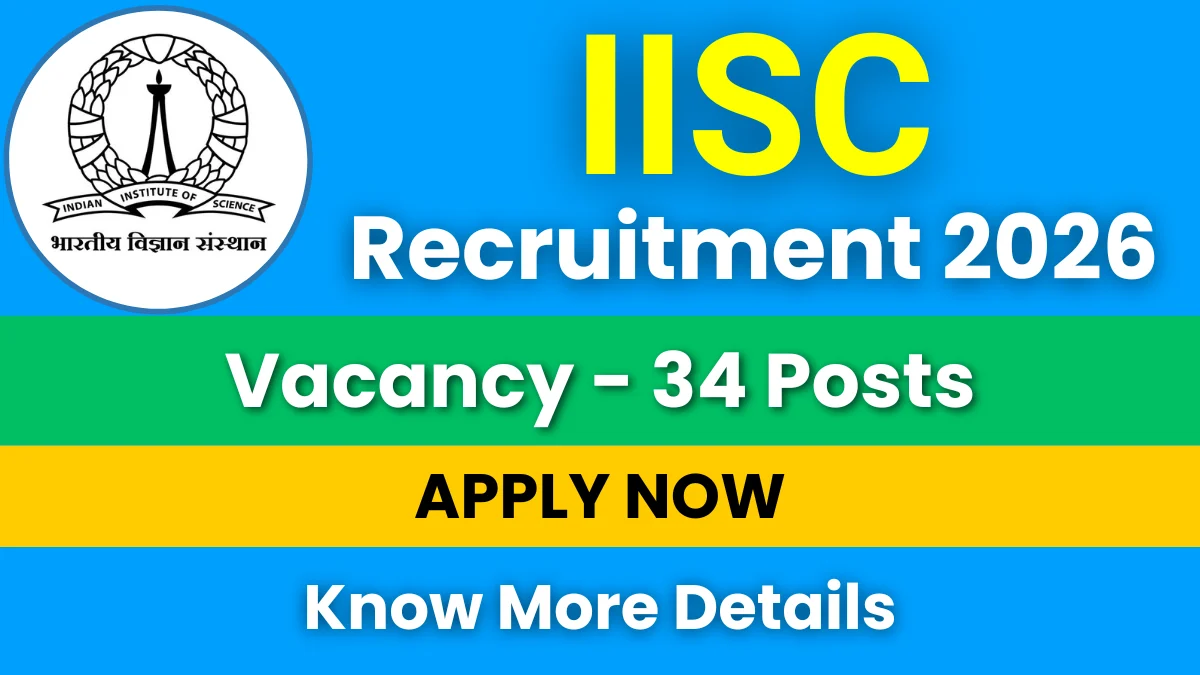 IISC Recruitment 2026