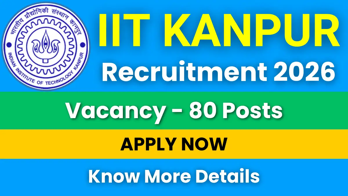 IIT Kanpur Non Teaching Recruitment 2026