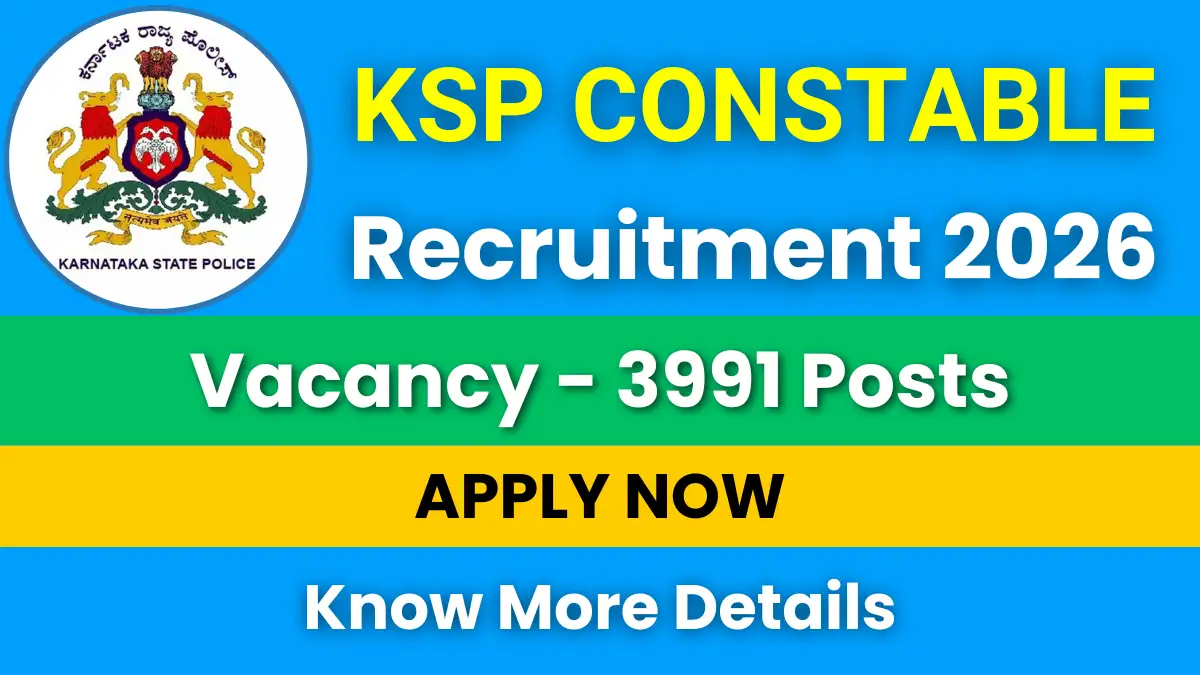KSP Constable Recruitment 2026