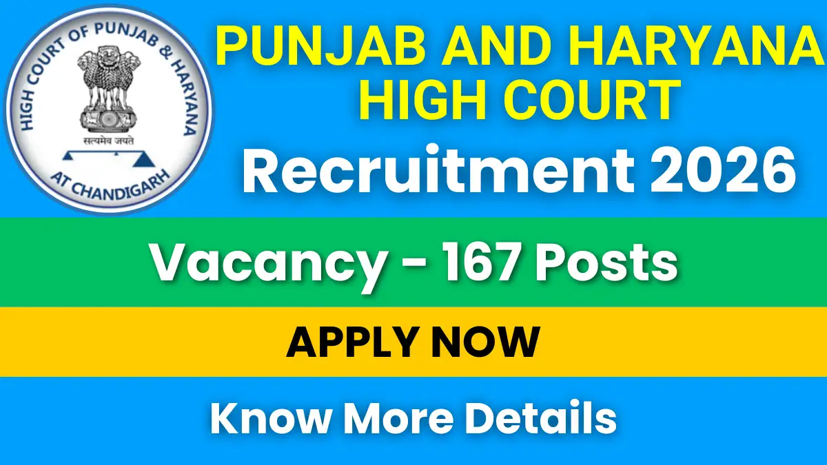 Punjab and Haryana High Court Recruitment 2026