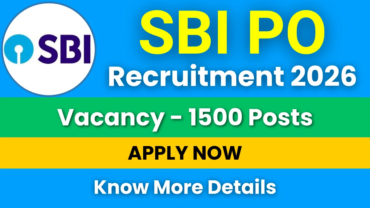SBI PO Recruitment 2026