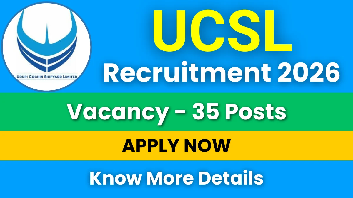 UCSL Recruitment 2026