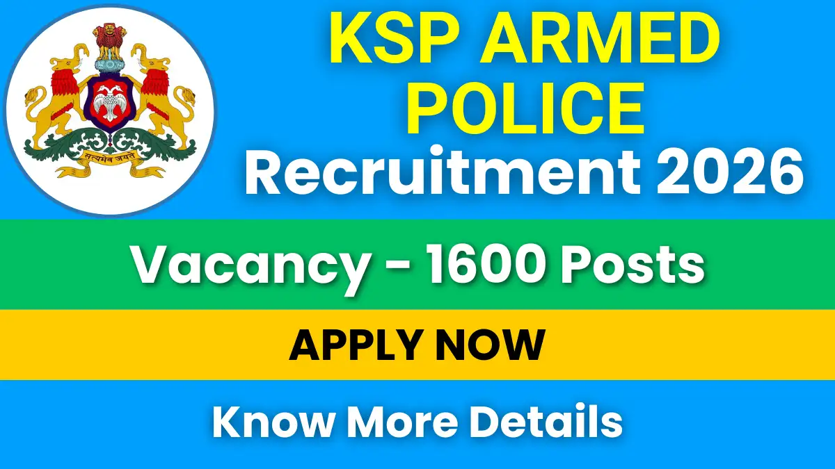 KSP Armed Police Constable Recruitment 2026