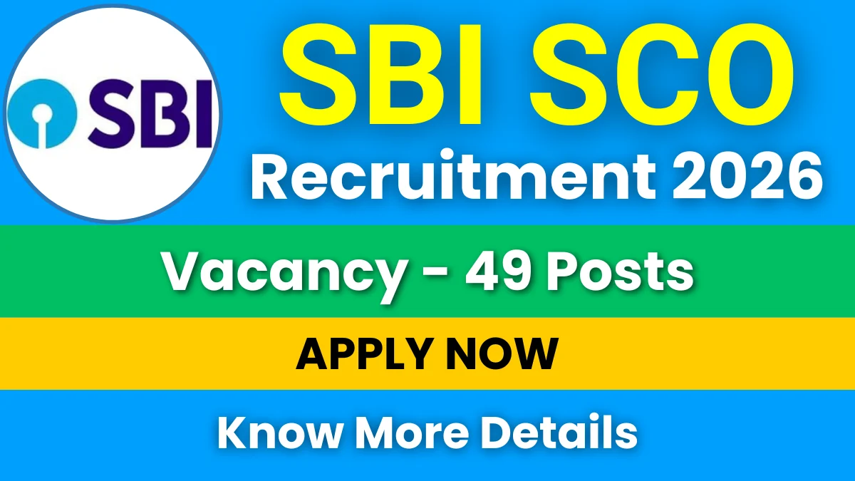 SBI SCO Law Recruitment 2026