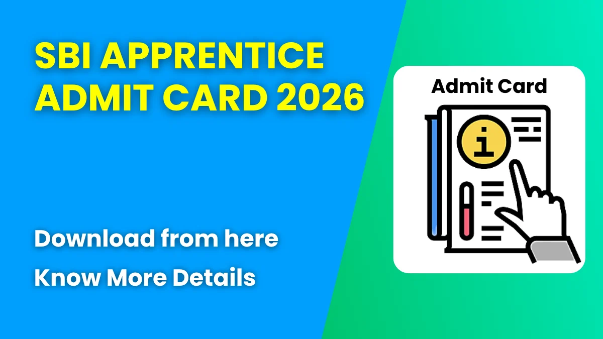 SBI Apprentice Admit Card 2026