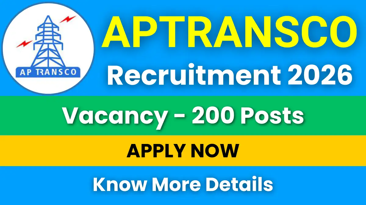 APTRANSCO AEE Recruitment 2026 for 200 Posts: Apply Online Now 1 APTRANSCO AEE Recruitment 2026