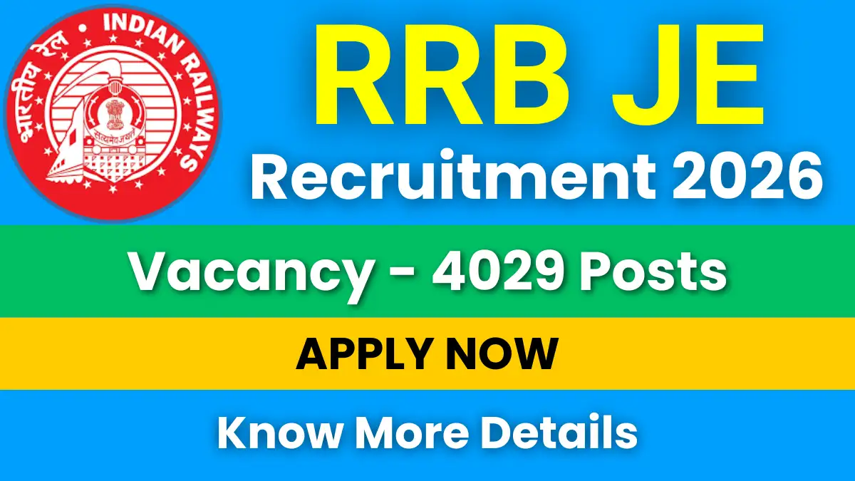 RRB JE Recruitment 2026