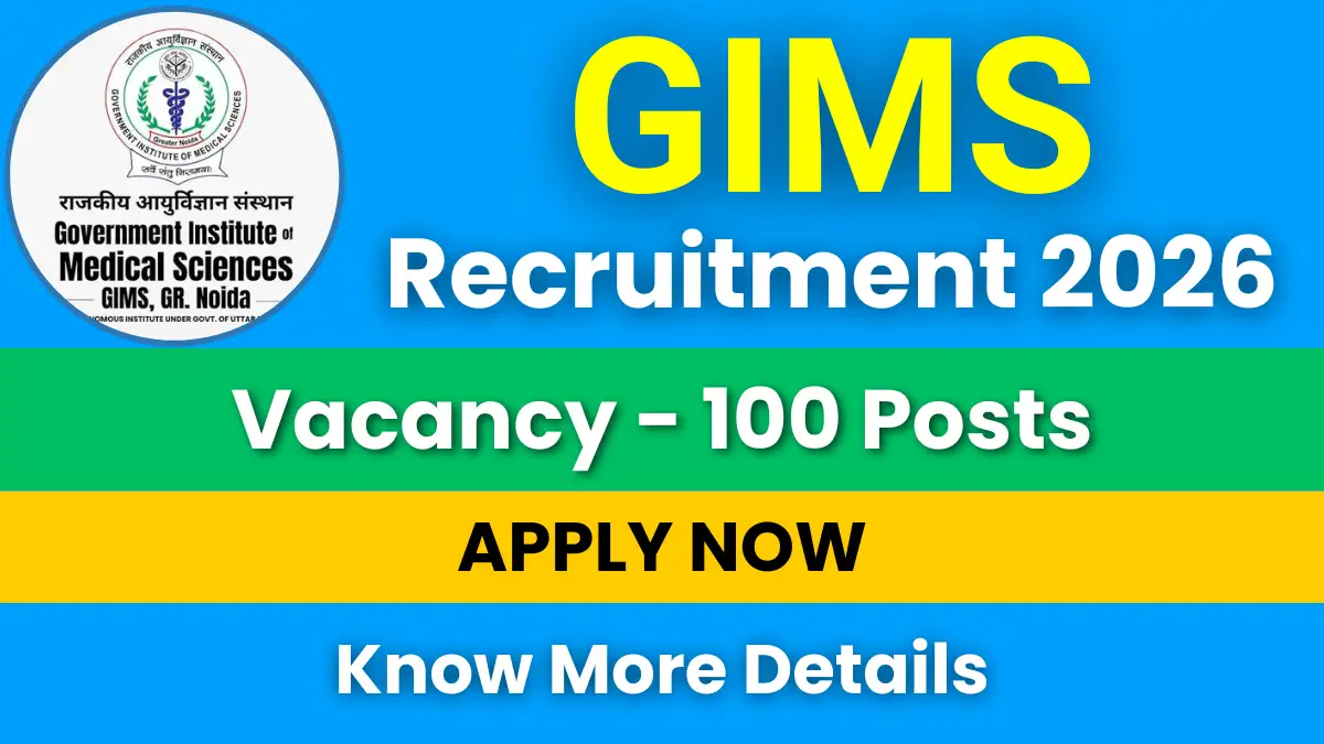 GIMS Staff Nurse Recruitment 2026 for 100 Vacancies: Apply Online Now 1 GIMS Staff Nurse Recruitment 2026