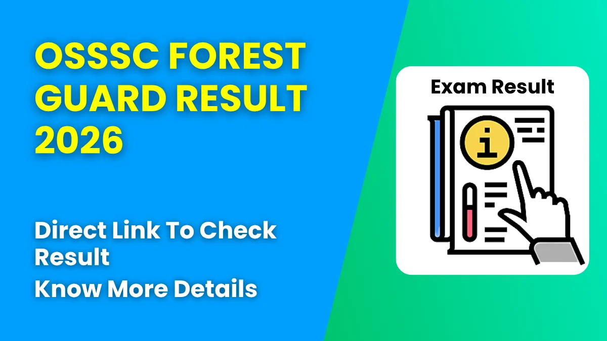 OSSSC Forest Guard Result 2026 Out: Check Now 1 OSSSC Forest Guard Result 2026