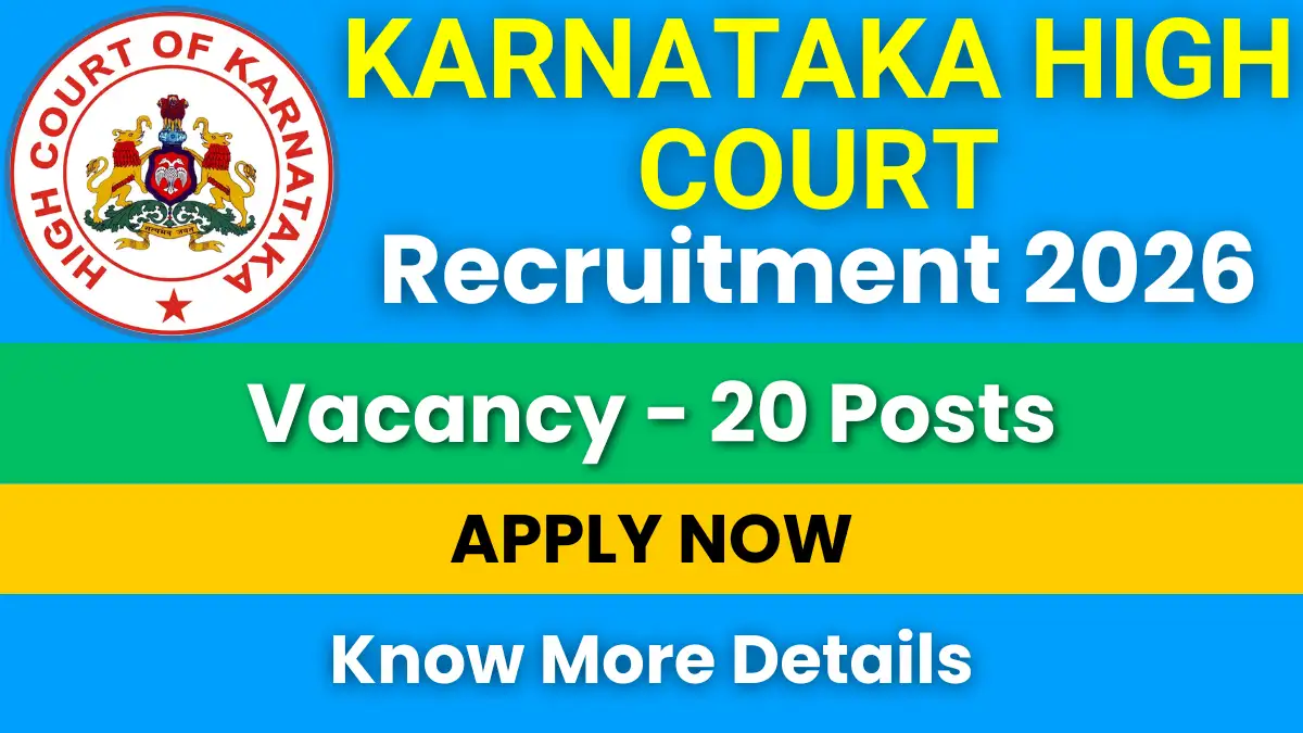 Karnataka High Court SDA Recruitment 2026