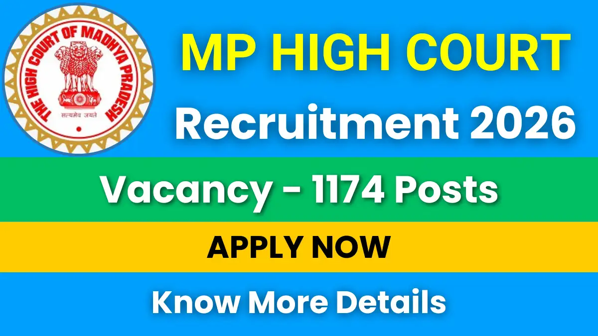 MP High Court Assistant Grade-3 Recruitment 2026