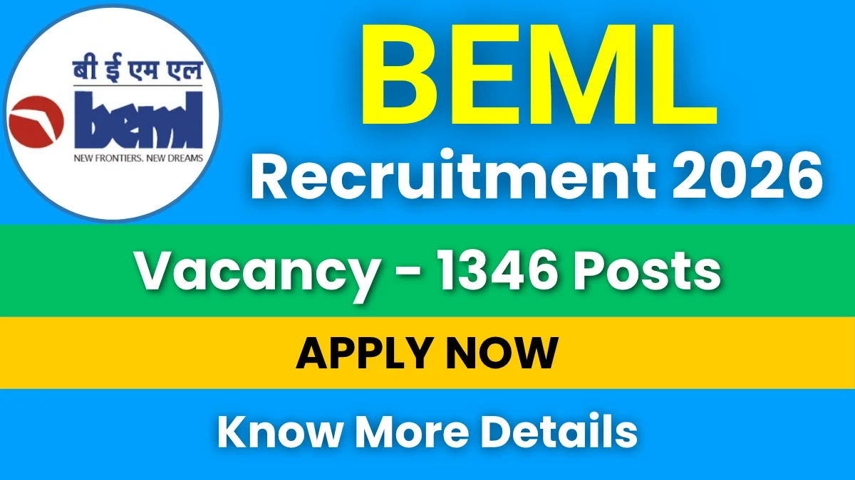 BEML Apprentice Recruitment 2026
