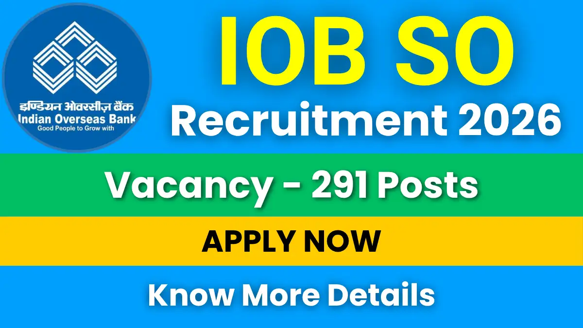 IOB SO Recruitment 2026
