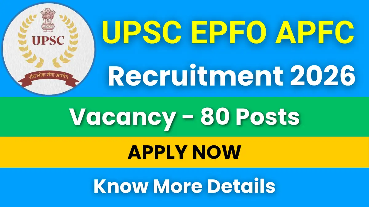UPSC EPFO APFC Recruitment 2026