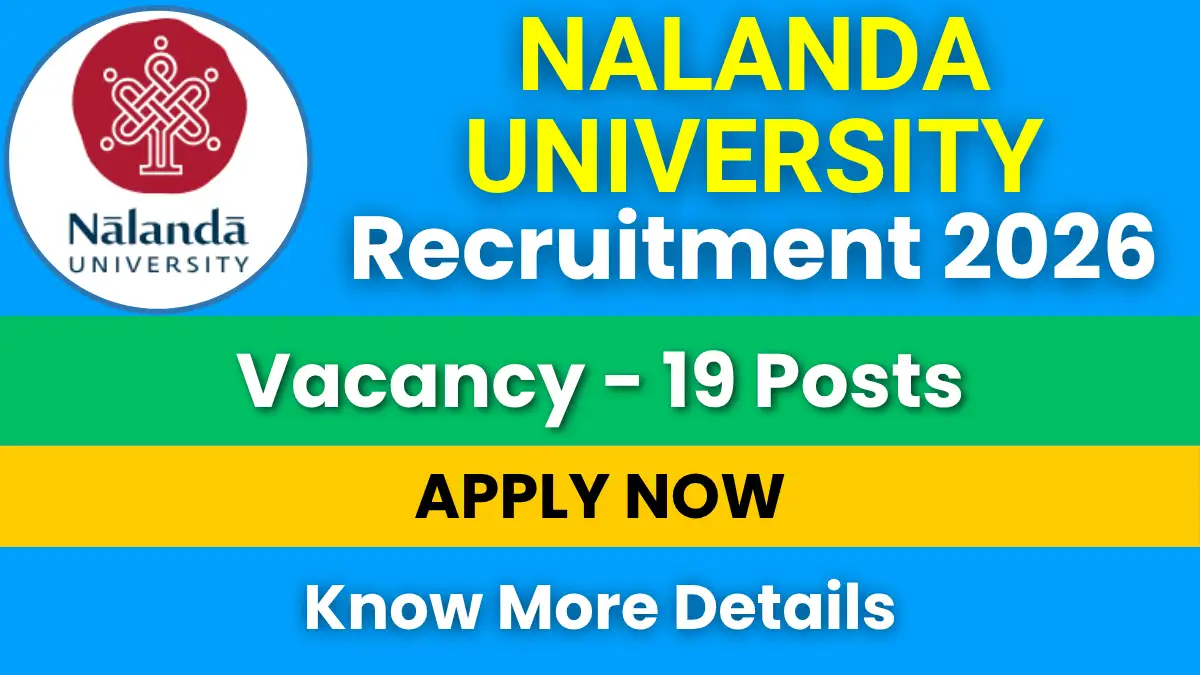 Nalanda University Faculty Recruitment 2026